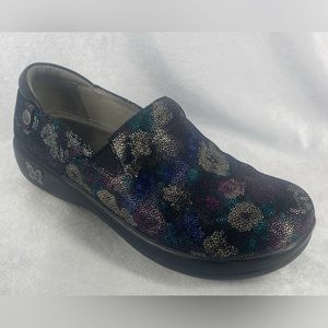 Alegria Keli 186 Midnight Garden Shoes Clogs Size 39 US 8 Slip Resistant